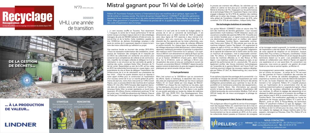 news of Pellenc ST success at Tri Val de Loir(e)