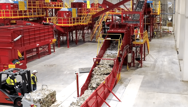 Biffa plastics recycling plant