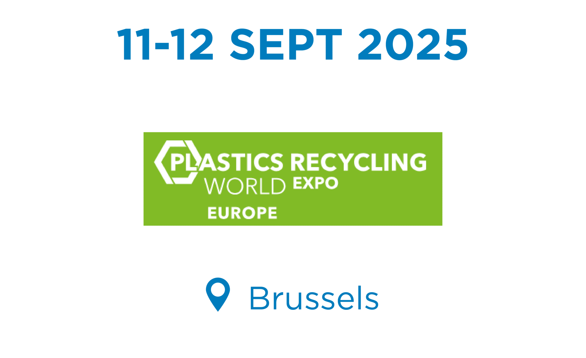 Plastics Recycling World Expo 2025 in Brussels, Belgium